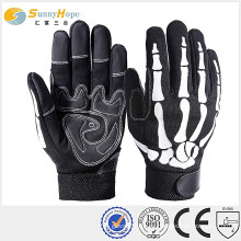 Guantes de microfibra guantes hotselling de la bicicleta guantes del deporte que compiten con guantes